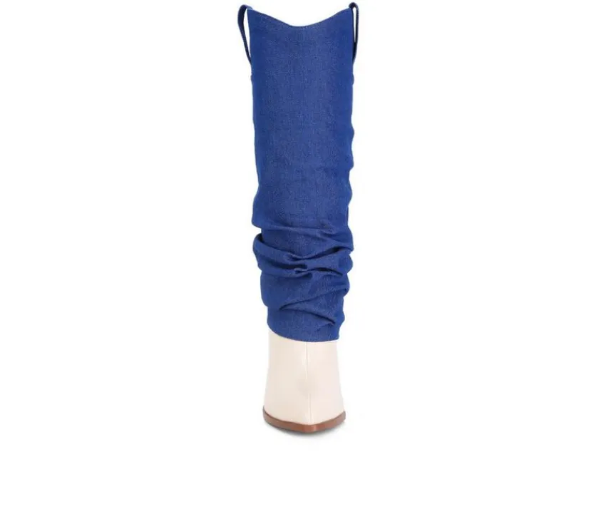 Women's Fab Cowboy Knee High Boots|London Rag