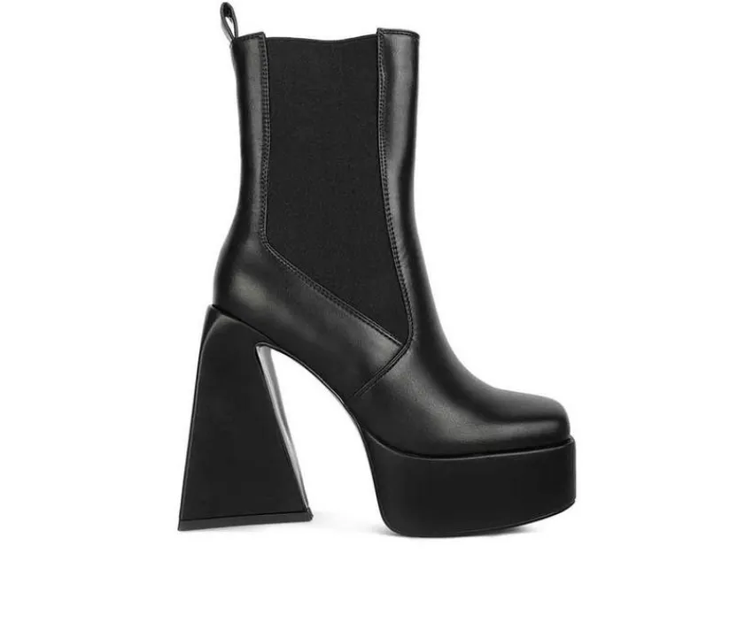 London Rag Dress>Women's Frosty Platform Heeled Booties