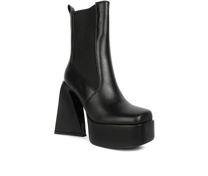 London Rag Dress>Women's Frosty Platform Heeled Booties