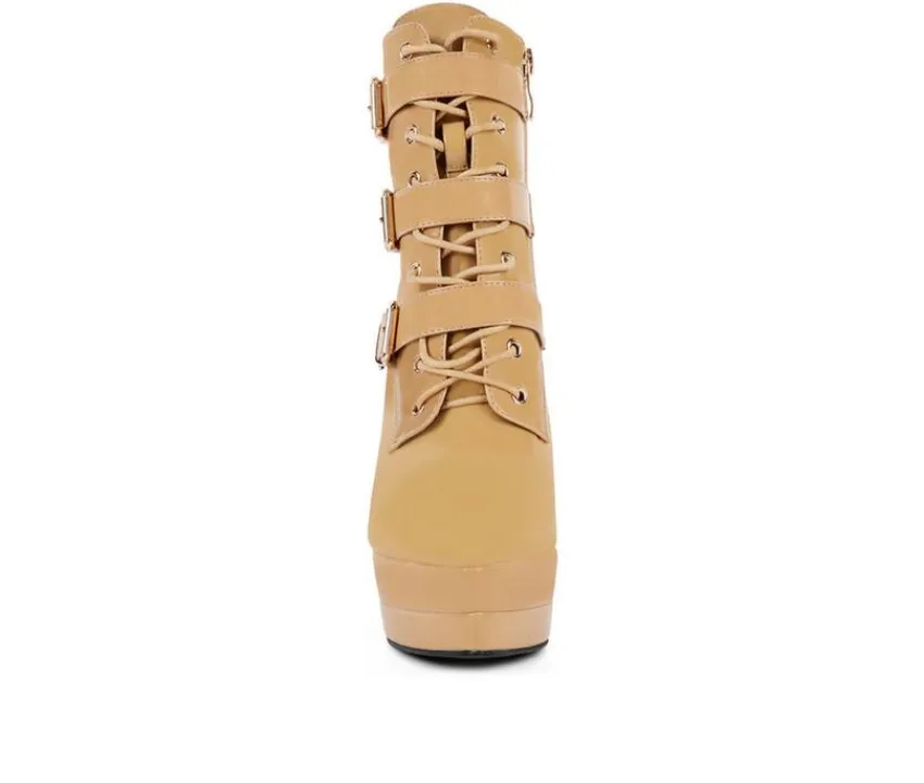Women's Gangup Platform Stiletto Booties|London Rag Best