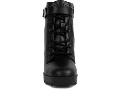Women's Grahams Platform Heeled Combat Boots|London Rag New