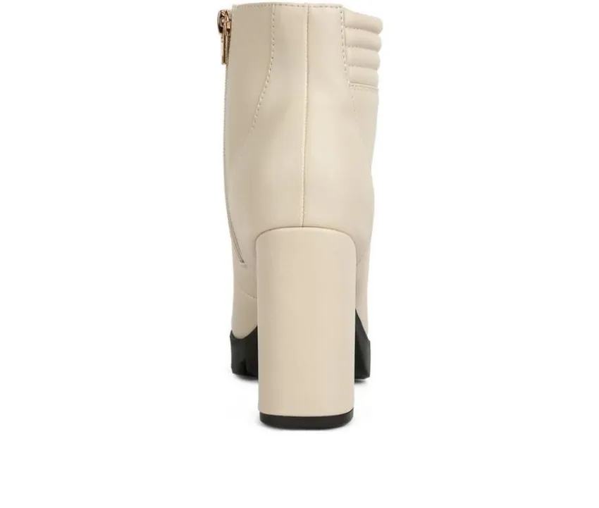 Women's Hamiltons Platform Heeled Combat Boots|London Rag