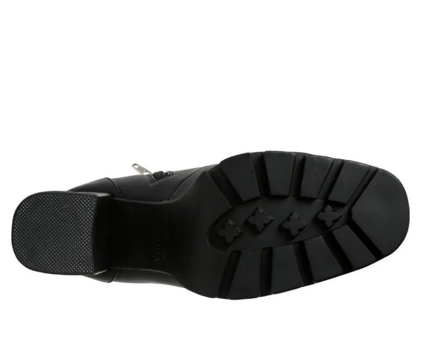 London Rag Lace Up|Dress>Women's Hamiltons Platform Heeled Combat Boots
