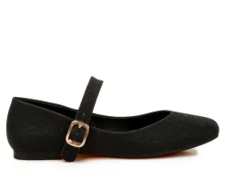 London Rag Flats>Women's Herma Mary Jane Flats