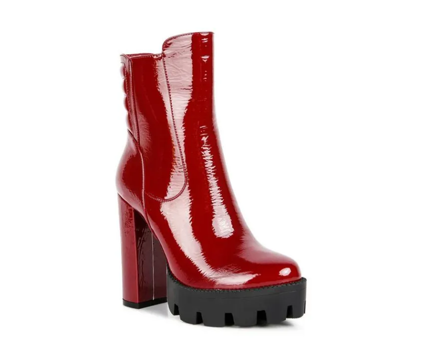 London Rag Dress>Women's High Key Platform Heeled Booties