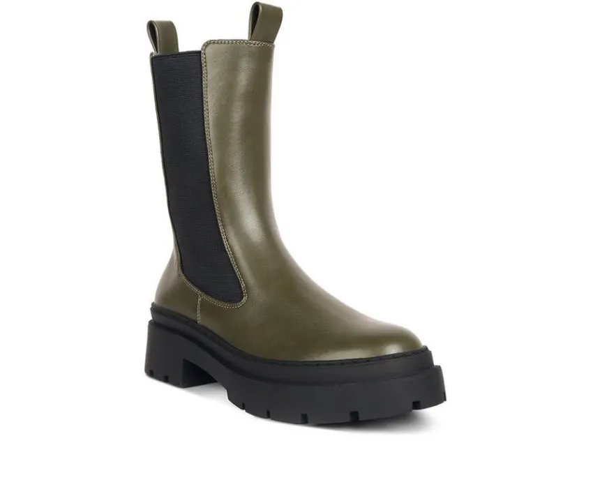London Rag Chelsea>Women's Jolt Mid Calf Chelsea Boots