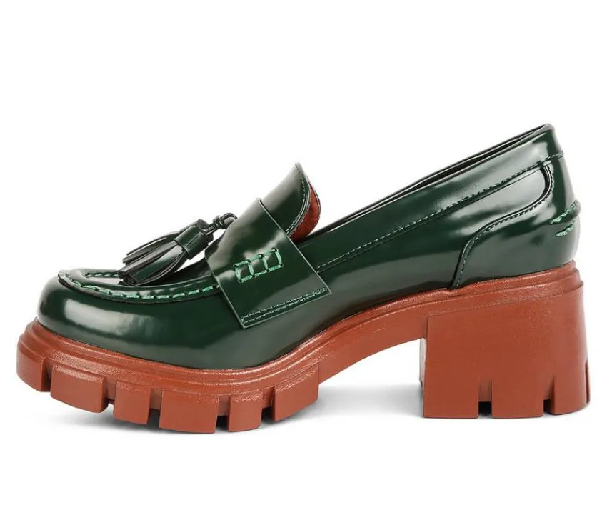 London Rag Loafers & Oxfords>Women's Jonah Chunky Heeled Loafers