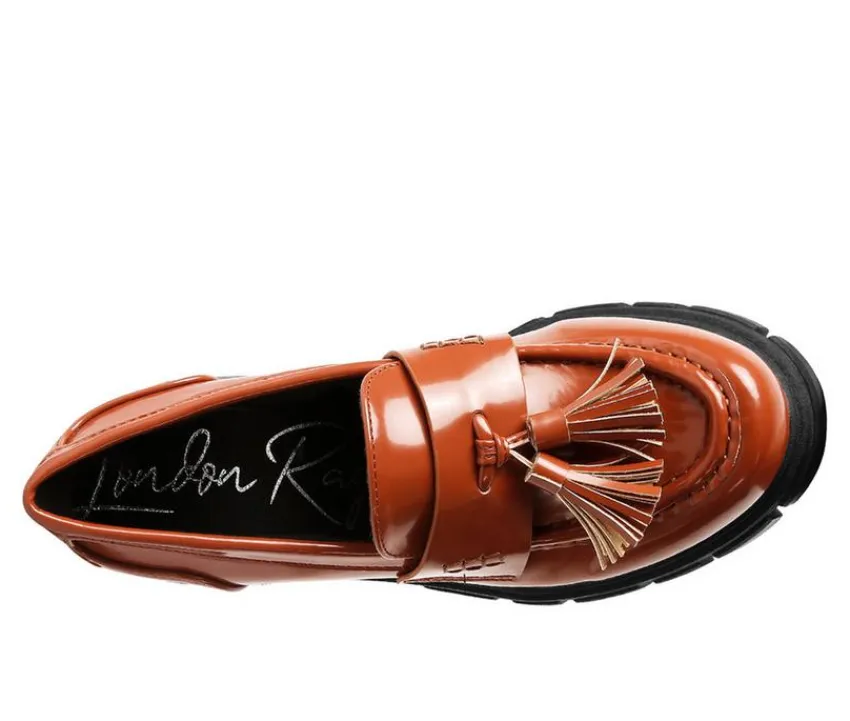Women's Jonah Chunky Heeled Loafers|London Rag Clearance