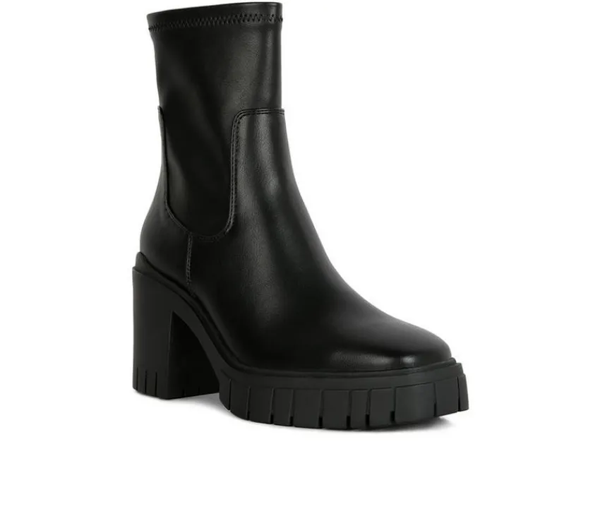 Women's Kokum Platform Heeled Booties|London Rag