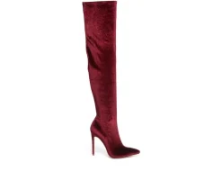 Women's Madman Knee High Stiletto Boots|London Rag Discount