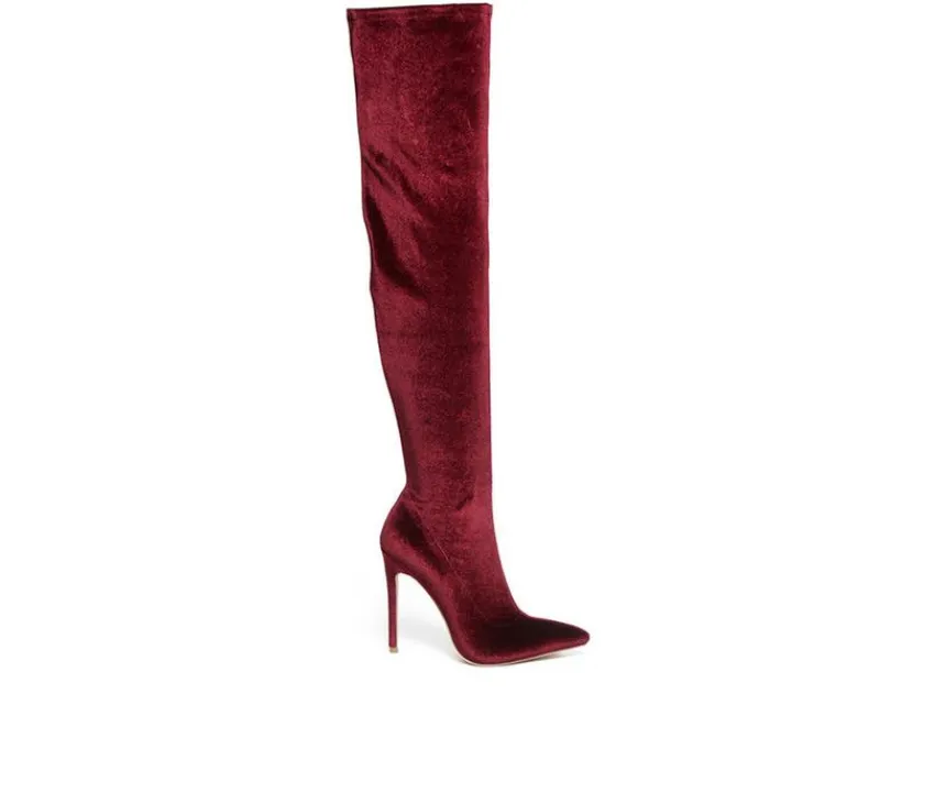 Women's Madman Knee High Stiletto Boots|London Rag Discount