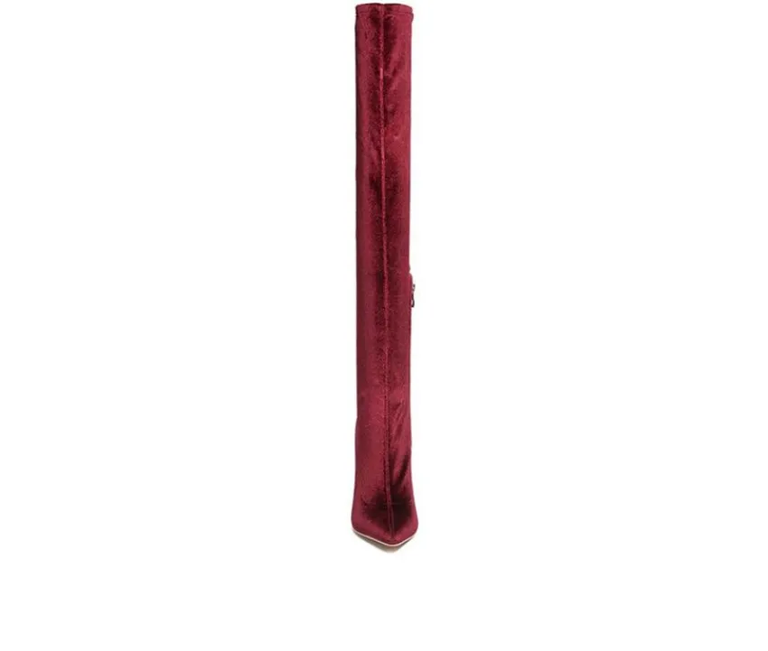 Women's Madman Knee High Stiletto Boots|London Rag Discount