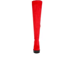 Women's Maple Over The Knee Heeled Boots|London Rag New