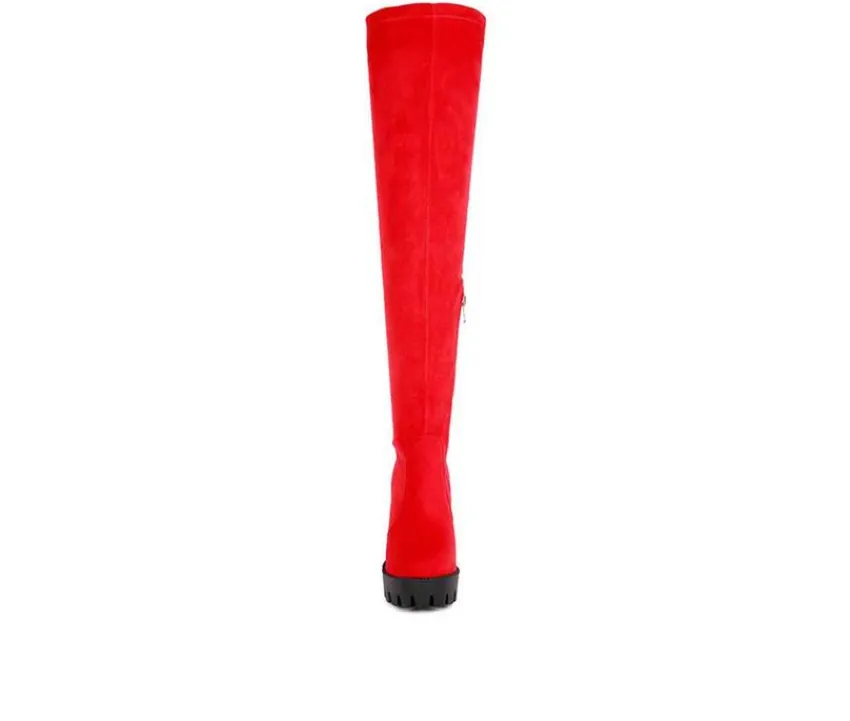 Women's Maple Over The Knee Heeled Boots|London Rag New