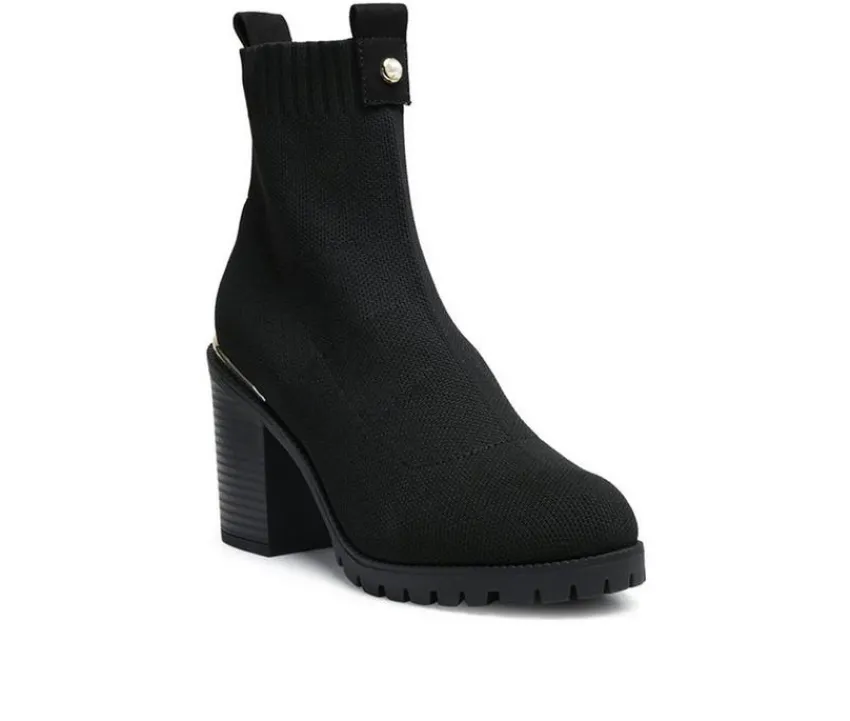 London Rag Dress>Women's Medusa Block Heel Booties