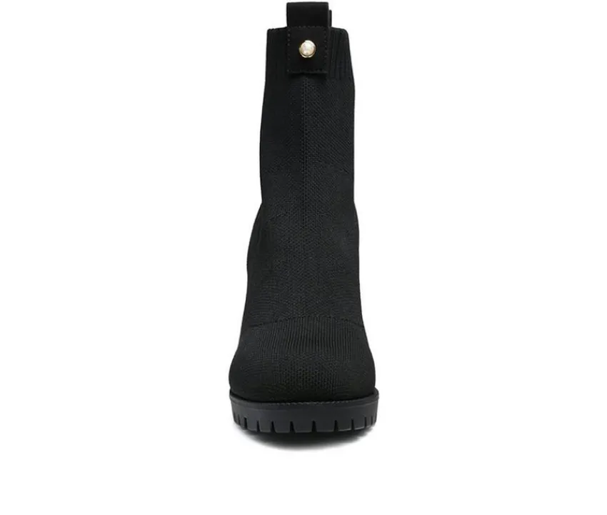 London Rag Dress>Women's Medusa Block Heel Booties
