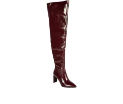 Women's Minkles Over The Knee Heeled Boots|London Rag Outlet