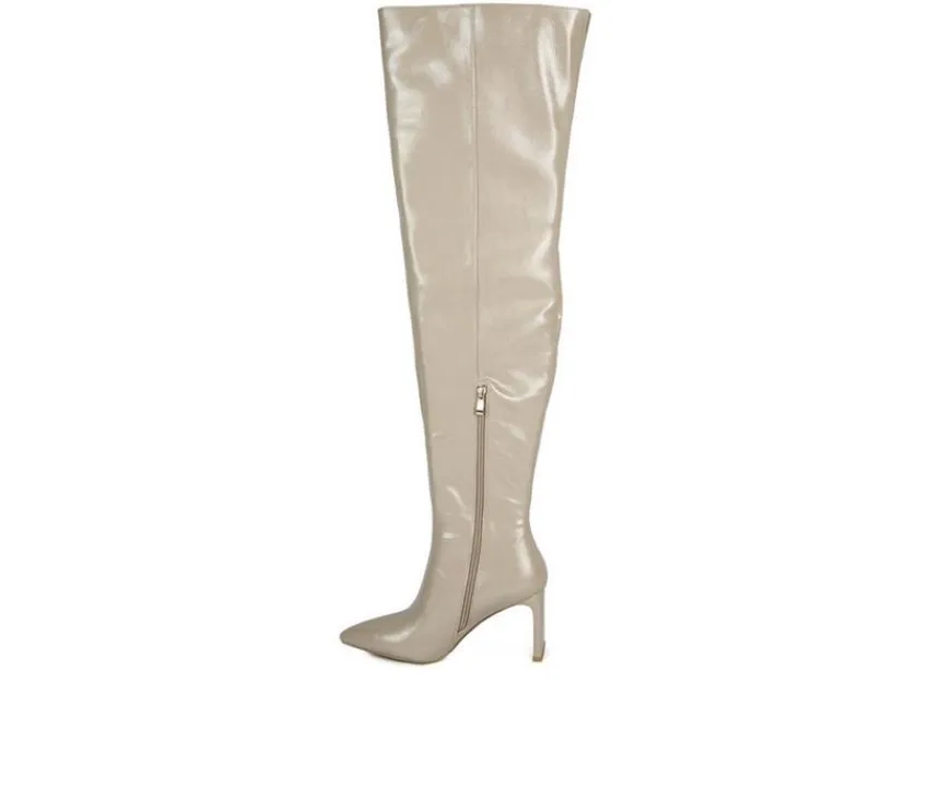 London Rag Dress>Women's Minkles Over The Knee Heeled Boots