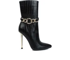 London Rag Dress>Women's Nicole Stiletto Booties