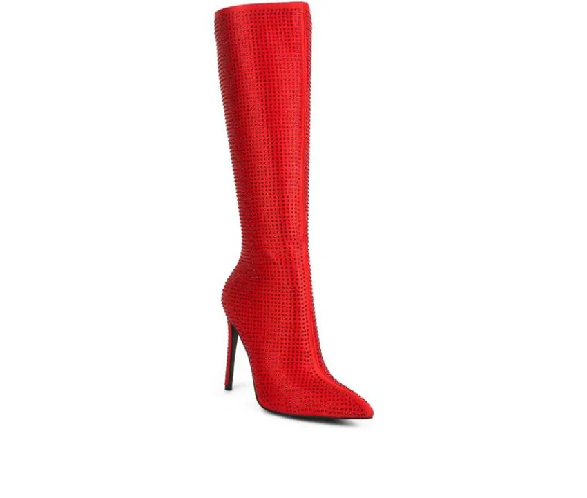 Women's Pipette Knee High Stiletto Boots|London Rag New