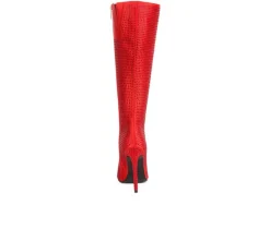 Women's Pipette Knee High Stiletto Boots|London Rag New