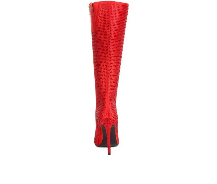 Women's Pipette Knee High Stiletto Boots|London Rag New