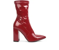 London Rag Dress>Women's Pluto Mid Calf Heeled Booties