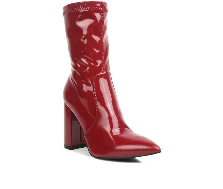 London Rag Dress>Women's Pluto Mid Calf Heeled Booties