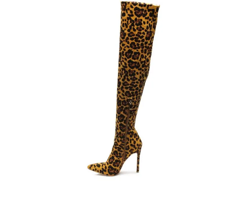 London Rag Dress>Women's Pokey Over The Knee Heeled Boots