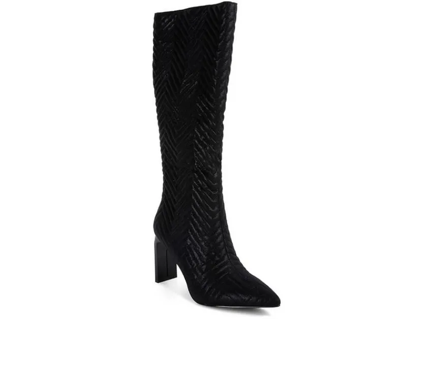 Women's Prinkles Knee High Heeled Boots|London Rag Online