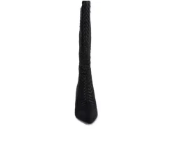 Women's Prinkles Knee High Heeled Boots|London Rag Online