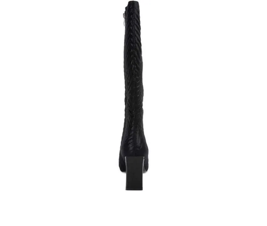 Women's Prinkles Knee High Heeled Boots|London Rag Online