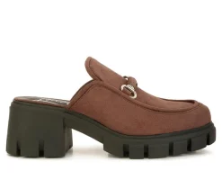 Women's Prosper Chunky Heeled Mules|London Rag Discount