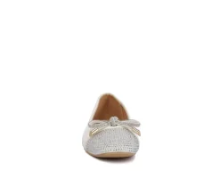 Women's Rhinestone Toe Cap Flats|London Rag Hot