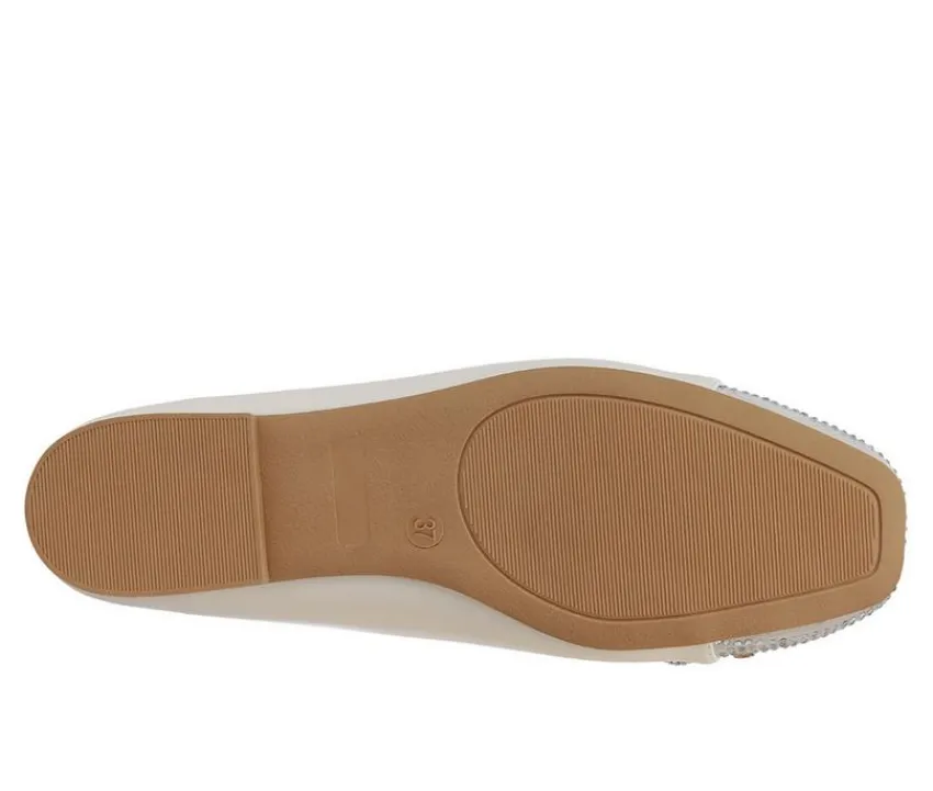 Women's Rhinestone Toe Cap Flats|London Rag Hot