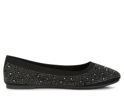 Women's Rhinestone Ballet Flats|London Rag Online