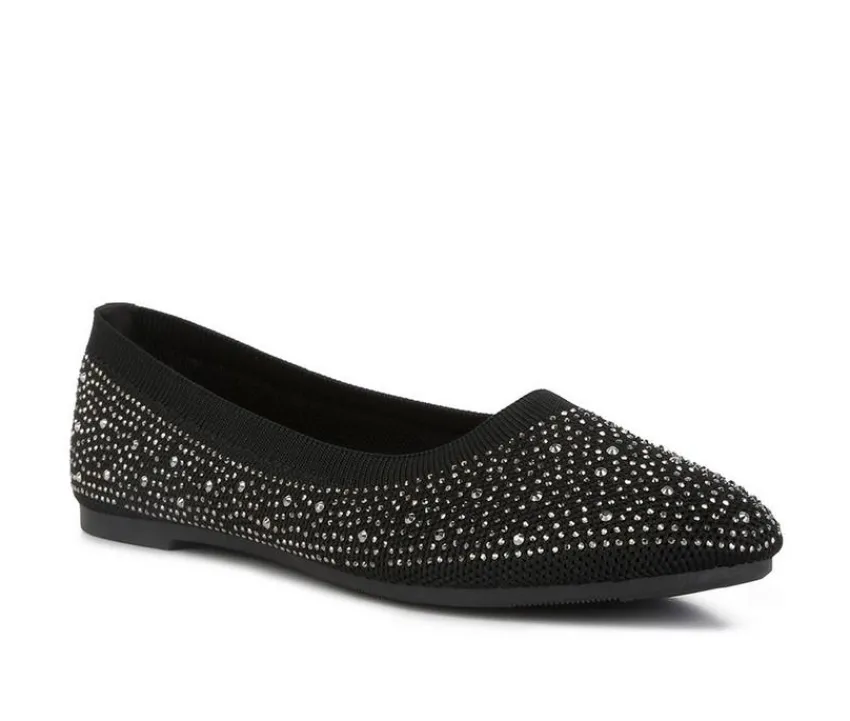 Women's Rhinestone Ballet Flats|London Rag Online