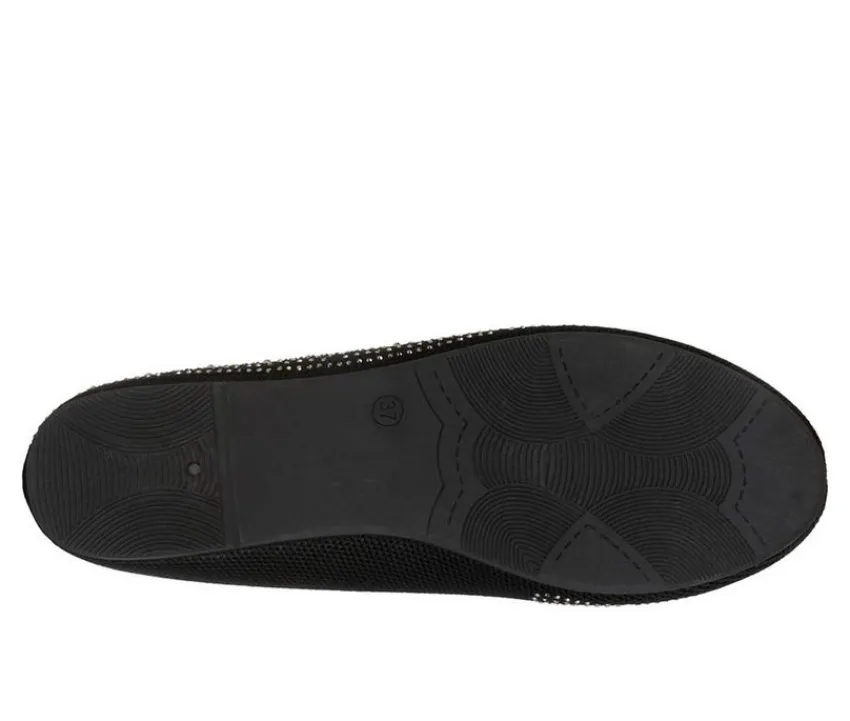 Women's Rhinestone Ballet Flats|London Rag Online