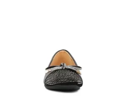 Women's Rhinestone Toe Cap Flats|London Rag Online