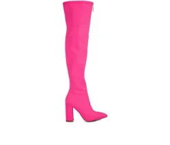 London Rag Dress>Women's Ronettes Over The Knee Heeled Boots