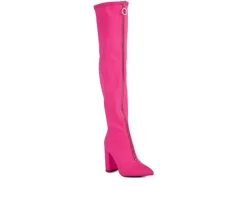London Rag Dress>Women's Ronettes Over The Knee Heeled Boots