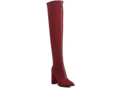Women's Ronettes Over The Knee Heeled Boots|London Rag Discount