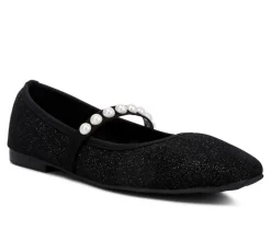 London Rag Flats>Women's Sassie Mary Jane Flats
