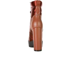 Women's Scotch Lace Up Heeled Booties|London Rag Discount