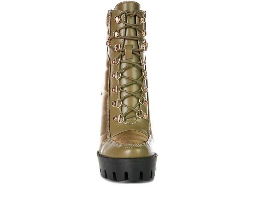 London Rag Lace Up|Dress>Women's Scotch Lace Up Heeled Booties