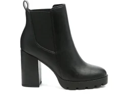 London Rag Dress|Chelsea>Women's Sonia Block Heel Booties