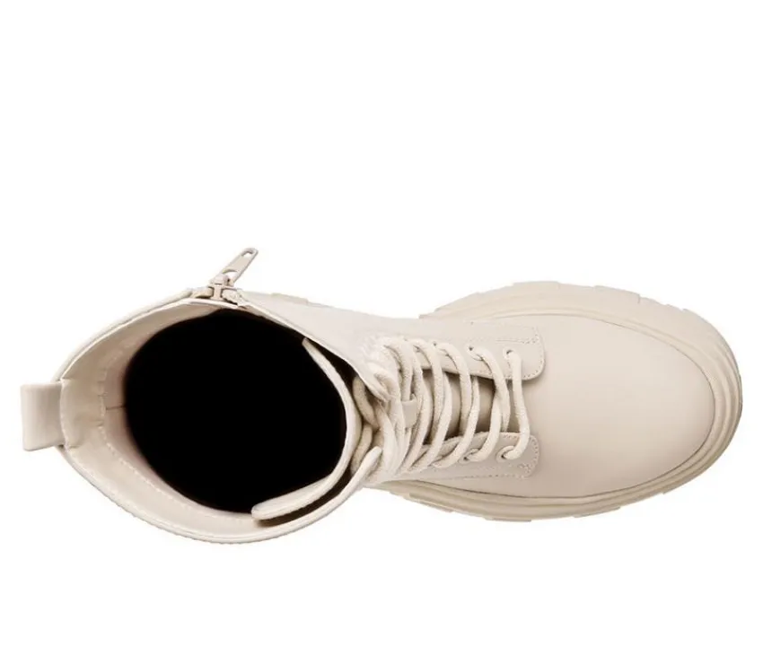 London Rag Lace Up>Women's Tatum Mid Calf Combat Boots