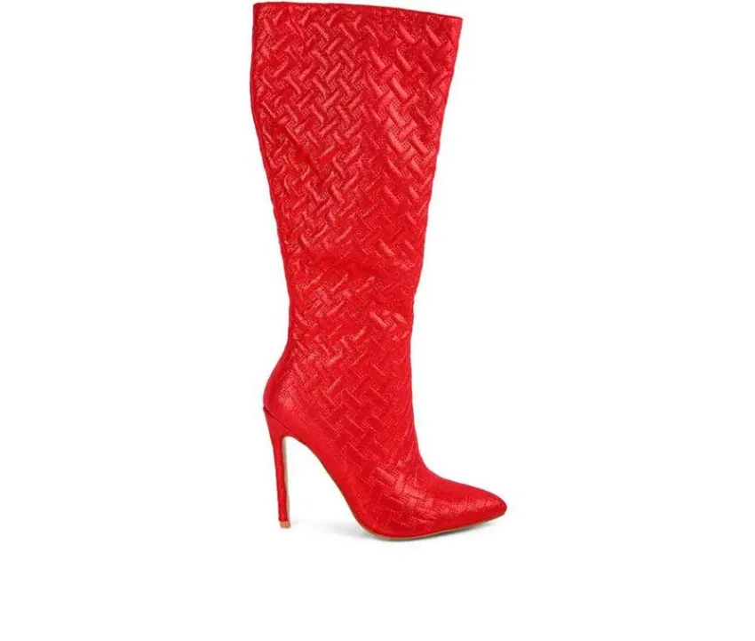 Women's Tinkles Knee High Stiletto Boots|London Rag Discount