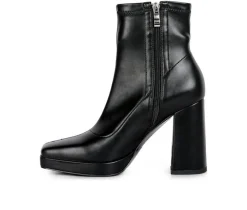 Women's Tintin Block Heel Booties|London Rag New