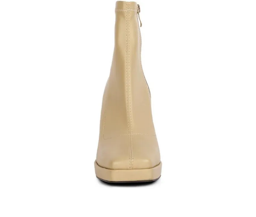 London Rag Dress>Women's Tintin Block Heel Booties